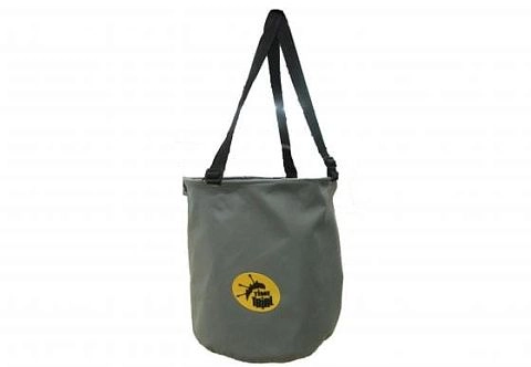 Складное мягкое походное ведро из ПВХ для рыбалки, прикормки с крышкой и молнией