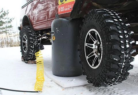 Надувной (воздушный) автомобильный домкрат для внедорожников и др. автомобилей. Пневмодомкрат Air Jack