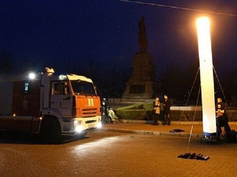 Световая вышка «Надувной фонарь для МЧС» с генератором