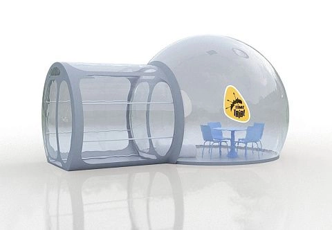 Уникальная прозрачная палатка-шар сфера Bubble Tree