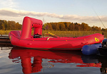 "ВОЛНОТРОН" - спасательная моторная лодка ПВХ (моторафт) с надувным дном НДНД из ПВХ ТаймТриал