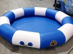 Фотография Надувной круглый бассейн с бортом из прочного ПВХ для дачи, детей, взрослых из ткань ПВХ (PVC) ТаймТриал