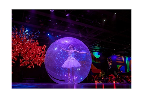 Прозрачный шар для танцев из прочной ТПУ пленки 0.7 мм