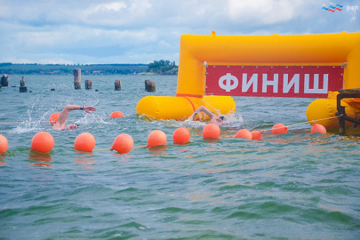 Фотография Плавучая Арка "Старт, Финиш" - надувная для соревнований по плаванию, герметичная без поддува из ПВХ ТаймТриал