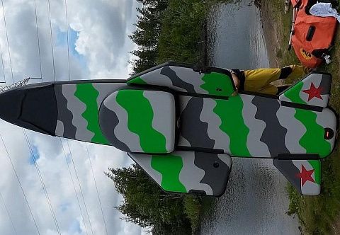Надувная доска SUP (сапборд) “Саполёт-Истребитель” для отдыха, рыбалки, туризма