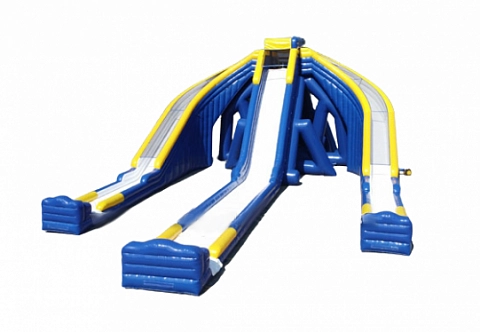 Гигантские надувные тройные водные горки