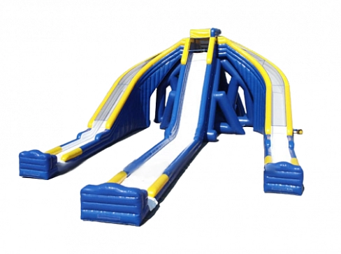 Гигантские надувные тройные водные горки