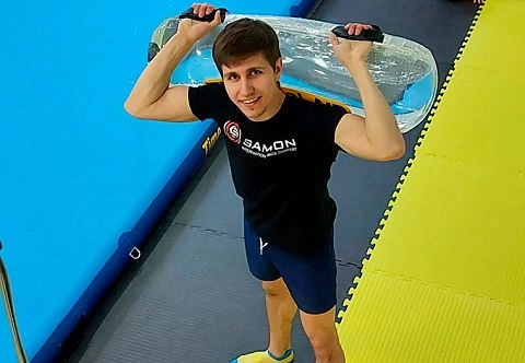 Прозрачная надувная водоналивная «АкваШтанга» из ТПУ