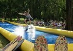 Фотография Надувной Скимбассейн (skimboard) для скимбординга для пляжа, бизнеса, корпоратива из ткань ПВХ ТаймТриал