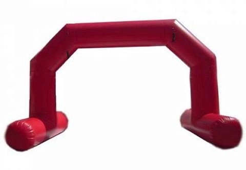 Надувная спортивная Арка на опорах со скошенными углами «Старт, Финиш» герметичная без поддува