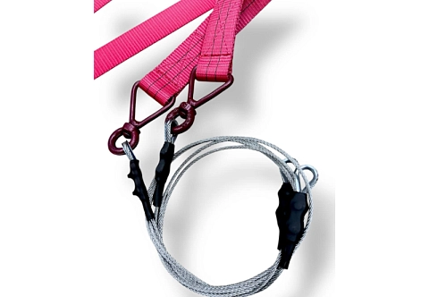 Кольца гимнастические - деревянные - комплект с подвесом