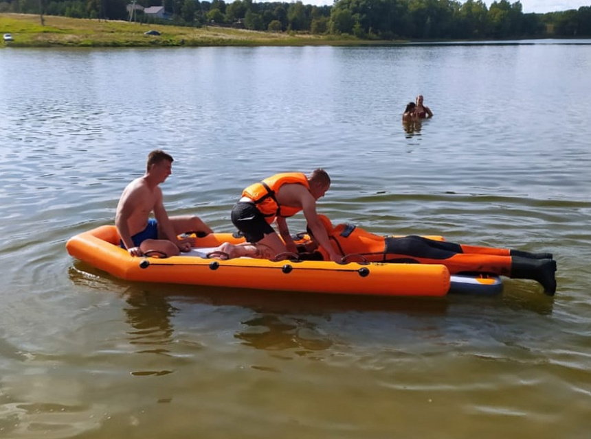 Универсальные спасательные сани-лодка ПВХ «RESCUE» для поисковых работ МЧС из AIRDECK (DWF) ТаймТриал