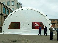 Фотография Пневмокаркасные ангары по индивидуальным размерам из ПВХ ТаймТриал