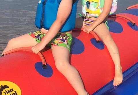 Буксируемый аттракцион надувной водный, зимний аттракцион Банан для катания по воде