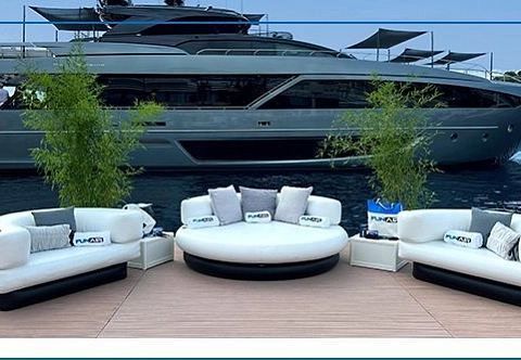 Круглый надувной диван из AirDeck Drop Stitch