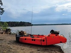 Фотография "ФИШПАКРАФТ ТАНК ЛАЙТ" - одноместный надувной рыболовный пакрафт из ТПУ для рыбалки из ткань ТПУ (TPU) 210D ТаймТриал
