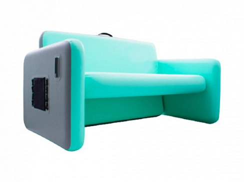 Компактный надувной бескаркасный диван для дома, дачи и пляжа