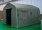Фотография "АРКОН" - надувной универсальный домик-палатка (пневмопалатка) из аирдек, быстровозводимый модуль из ткань AirDeck ПВХ (воздушная палуба) ТаймТриал