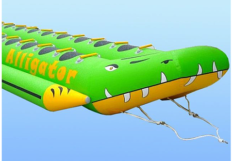 &quot;АЛЛИГАТОР-ДАБЛ&quot; - буксируемый аттракцион надувной двойной дубль-банан. Водный, зимний