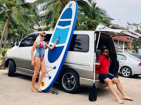 Надувная доска для серфинга TimeTrial SUP (сапборд) 