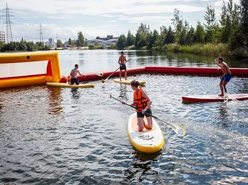 &quot;SUP POLO&quot;, &quot;SUP BALL&quot; - надувной аттракцион с SUP досками