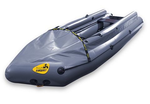 &quot;БАЙДБОТ-2Ф&quot; - надувной Катабайд ПВХ с 40-см баллонами с фальшбортами с надувным дном НДНД (моторная байдарка, мотокаяк, мотобайд)