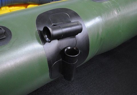 Двойной держатель спиннинга с трубками. Удочкодержатель