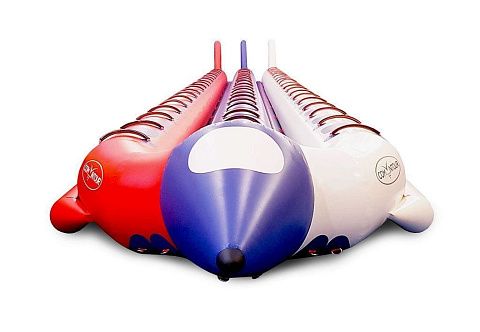 &quot;ТРОЙКА БАНАН&quot; - буксируемый надувной зимний, водный аттракцион тройной банан на 60 мест