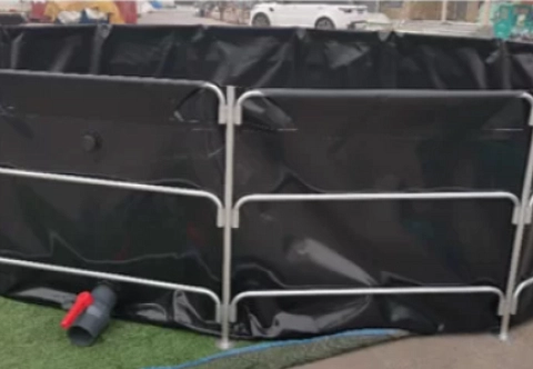 Круглый рыбный бассейн (пруд) из ПВХ для выращивания рыбы