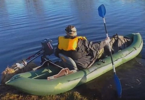 Боковой выносной транец для надувных байдарок и каяков