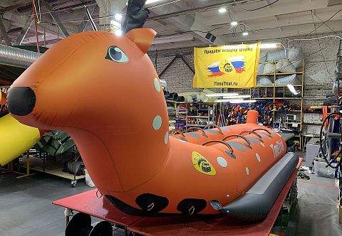 &quot;ОЛЕНЬ-ДАБЛ&quot; - надувные зимние, водные сани дубль-банан для катания за снегоходом, квадроциклом, катером