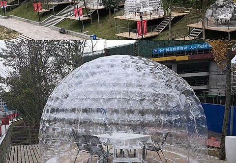 Надувной шатер-зорб для праздничных мероприятий «CASTLE» с герметичным каркасом