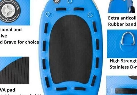 Риверборд, бодиборд, гидроспид (riverboard) - надувная доска для серфинга, сплава