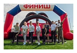 Фотография "ТРИКОЛОР" - арка надувная прямоугольная Старт Финиш со скошенным углом с опорами герметичная без поддува для спортивных соревнований из ткань ПВХ (PVC) ТаймТриал