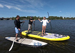 Фотография "BIG SUP BOARD T5" - гигантская надувная доска (сапборд) с веслом из AIRDECK (DWF) ТаймТриал