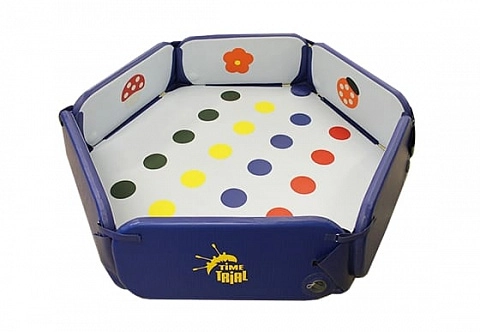 Детский сухой надувной бассейн с шариками «Ромашка» многофункциональный
