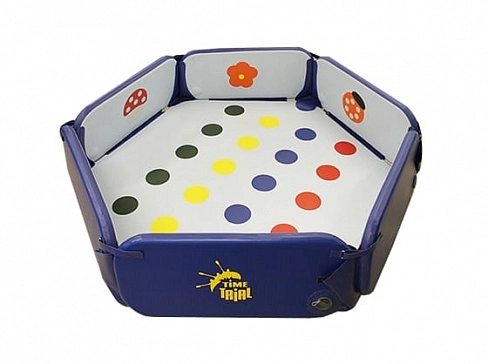 Детский сухой надувной бассейн с шариками «Ромашка» многофункциональный