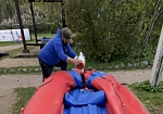 Фотография "РАФТ БЫСТРОНАДУВНОЙ 14F" - надувной рафт для коммерческого сплава быстронадувной, рафтинга (лодка ПВХ) из ткань ПВХ (PVC) ткань ТПУ (TPU) 420D ткань ТПУ (TPU) 840D ТаймТриал