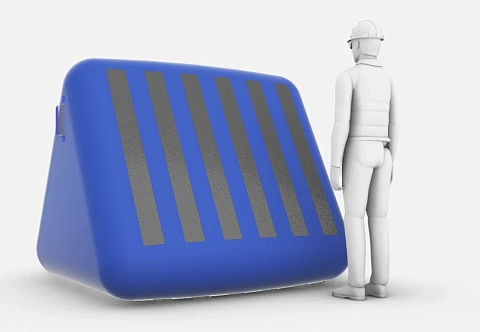 Пневматический надувной домкрат из ПВХ клиновидной формы