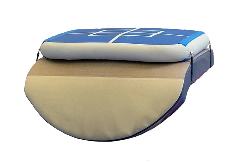 Комплект акробатических накладок 2 в 1 высокий - надувной тренировочный модуль