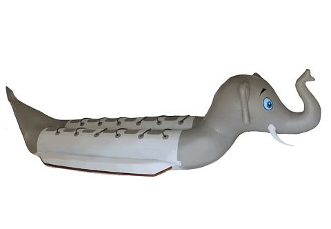 &quot;СЛОН-ДАБЛ&quot; - надувные зимние, водные сани дубль-банан для катания за снегоходом, квадроциклом, катером