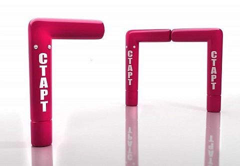 Надувная спортивная Арка Г-образная раздвижная «Старт, Финиш» герметичная без поддува для соревнований