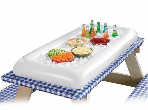Надувной мобильный стол для Бассейна, кейтеринга, мероприятий (портативный холодильник для льда)
