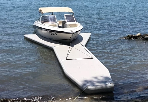 Надувной Y-причал (пирс, пристань) для катера