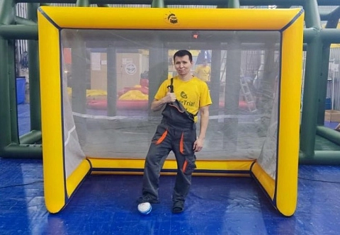 Надувные мобильные футбольные ворота для футбола