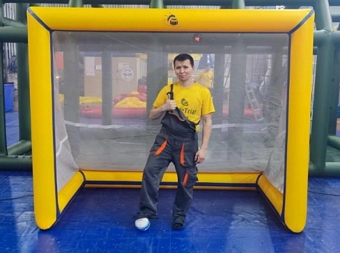 Надувные мобильные футбольные ворота для футбола