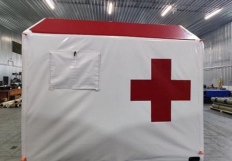 «ПКП ТТ-9» - надувная пневмокаркасная палатка, медицинский пункт 3 м на 3 м