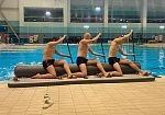 Фотография Надувной гребной тренажер для имитации гребли на рафте для занятий в бассейне из ПВХ AIRDECK (DWF) ТаймТриал