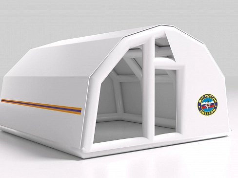 Надувная палатка МЧС — пневмокаркасный мобильный модуль