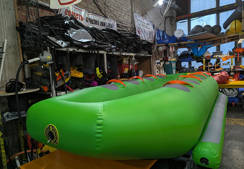 &quot;АЛЛИГАТОР-ДАБЛ&quot; - буксируемый аттракцион надувной двойной дубль-банан. Водный, зимний